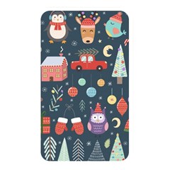 Vector Set Cute Christmas Elements Santa Penguin Deer Bear Fox Owl Trees Snowman Bird Angel More Memory Card Reader (rectangular)