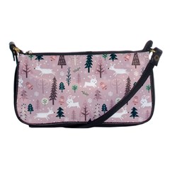 Winter Season Seamless Pattern Decoration Shoulder Clutch Bag