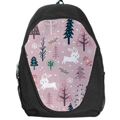 Winter Season Seamless Pattern Decoration Backpack Bag