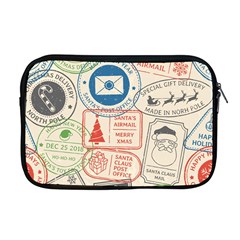 Christmas Postal Pattern Apple Macbook Pro 17  Zipper Case