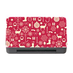 Christmas Pattern Background Memory Card Reader With Cf by Vaneshart