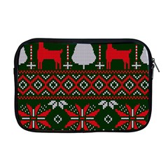 Christmas Pattern Knitted Design Apple Macbook Pro 17  Zipper Case