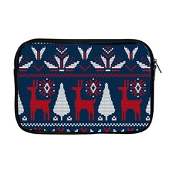 Knitted Christmas Pattern Apple Macbook Pro 17  Zipper Case