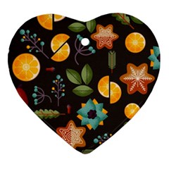 Christmas Seamless Pattern Ornament (heart)