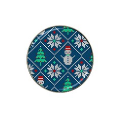 Knitted Christmas Pattern Hat Clip Ball Marker (4 Pack) by Vaneshart