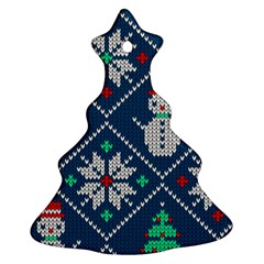 Knitted Christmas Pattern Ornament (christmas Tree)  by Vaneshart