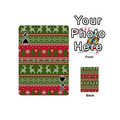 Christmas Knitting Pattern Playing Cards 54 Designs (mini)