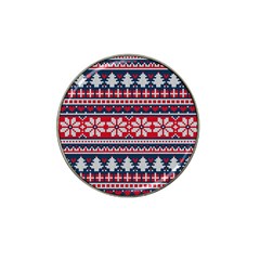 Beautiful Knitted Christmas Pattern Hat Clip Ball Marker (4 Pack) by Vaneshart