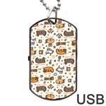 Animal Patterns Safari Dog Tag USB Flash (Two Sides) Front