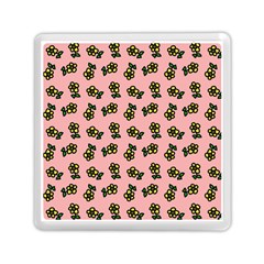 Daisy Pink Memory Card Reader (square) by snowwhitegirl