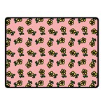 Daisy Pink Double Sided Fleece Blanket (Small)  45 x34  Blanket Front