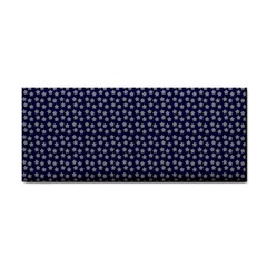 Grey Star Navy Blue Hand Towel by snowwhitegirl