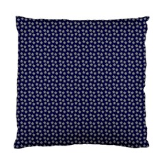 Grey Star Navy Blue Standard Cushion Case (two Sides) by snowwhitegirl