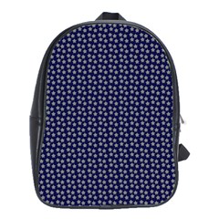 Grey Star Navy Blue School Bag (large)