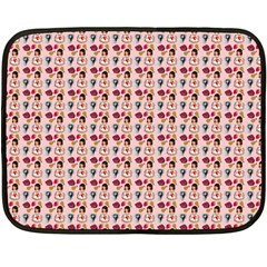 Valentine Girl Pink Fleece Blanket (mini) by snowwhitegirl