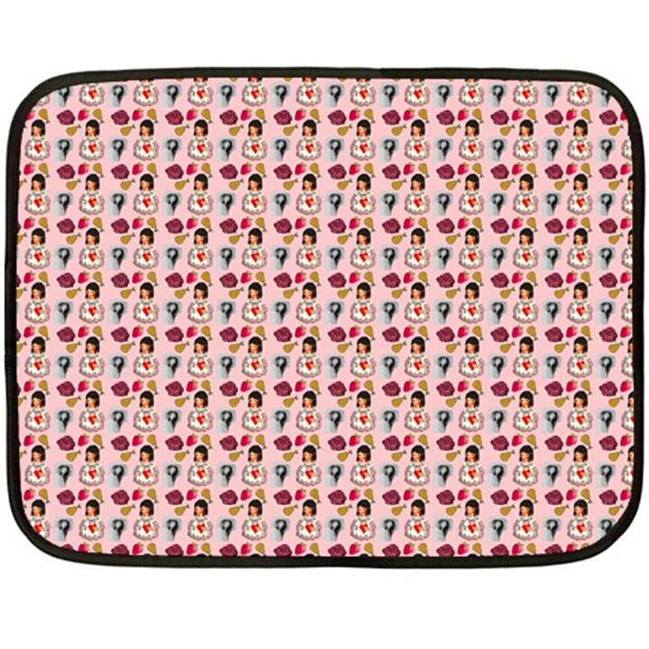 Valentine Girl Pink Fleece Blanket (Mini)