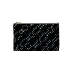 Black And White Ethnic Geometric Pattern Cosmetic Bag (small) by dflcprintsclothing