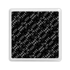 Black And White Ethnic Geometric Pattern Memory Card Reader (square) by dflcprintsclothing