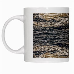 Surface Texture Print White Mugs