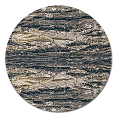 Surface Texture Print Magnet 5  (round) by dflcprintsclothing