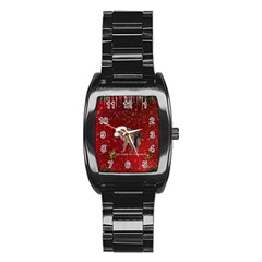 I m Ready For Christmas, Funny Wolf Stainless Steel Barrel Watch by FantasyWorld7