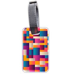 Abstract Geometry Blocks Luggage Tag (two Sides)