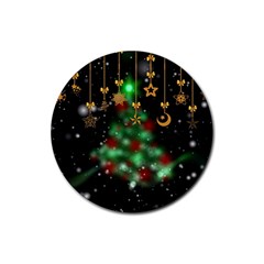 Christmas Star Jewellery Rubber Round Coaster (4 Pack)  by Alisyart