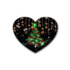 Christmas Star Jewellery Heart Coaster (4 Pack) 