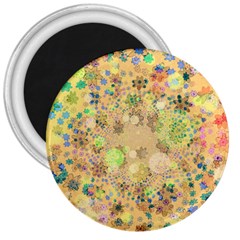 Flowers Color Colorful Watercolour 3  Magnets by HermanTelo