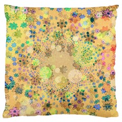 Flowers Color Colorful Watercolour Large Cushion Case (two Sides) by HermanTelo