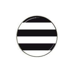Black and White Large Stripes Goth Mime french style Hat Clip Ball Marker (10 pack)