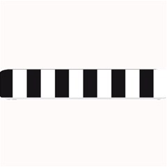 Black and White Large Stripes Goth Mime french style Small Bar Mats
