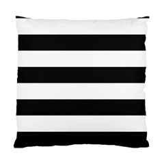 Black And White Large Stripes Goth Mime French Style Standard Cushion Case (two Sides) by genx