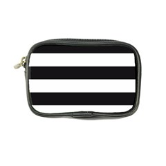 Black and White Large Stripes Goth Mime french style Coin Purse