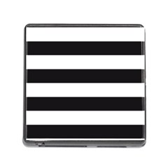 Black and White Large Stripes Goth Mime french style Memory Card Reader (Square 5 Slot)