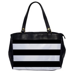 Black and White Large Stripes Goth Mime french style Oversize Office Handbag