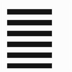 Black and White Large Stripes Goth Mime french style Small Garden Flag (Two Sides)