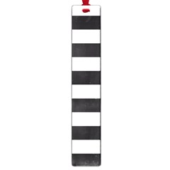 Black and White Large Stripes Goth Mime french style Large Book Marks