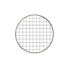 Aesthetic Black And White Grid Paper Imitation Hat Clip Ball Marker by genx