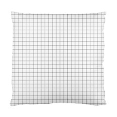 Aesthetic Black And White Grid Paper Imitation Standard Cushion Case (one Side) by genx