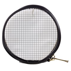 Aesthetic Black And White Grid Paper Imitation Mini Makeup Bag by genx