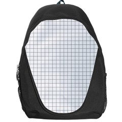 Aesthetic Black And White Grid Paper Imitation Backpack Bag by genx