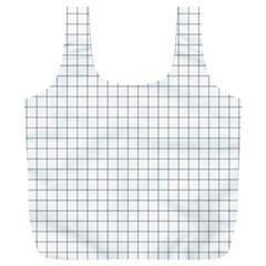 Aesthetic Black And White Grid Paper Imitation Full Print Recycle Bag (xxxl) by genx