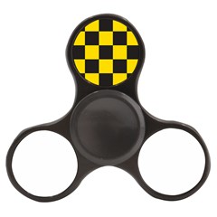 Checkerboard Pattern Black And Yellow Ancap Libertarian Finger Spinner by snek