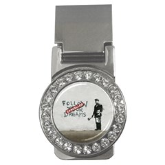 Banksy Graffiti Original Quote Follow Your Dreams Cancelled Cynical With Painter Money Clips (cz)  by snek