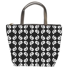 Pattern Formes Ronds Noir Bucket Bag