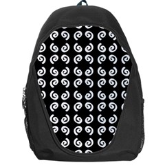 Pattern Formes Ronds Noir Backpack Bag