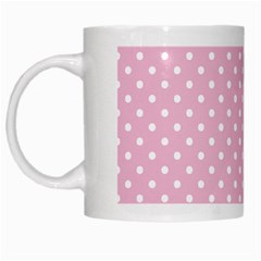 Pois Blanc/rose White Mugs