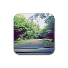 Photo Vue Sur Forêt  Rubber Coaster (square)  by kcreatif