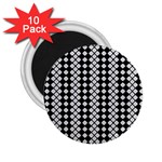 White Plaid Texture 2.25  Magnets (10 pack)  Front